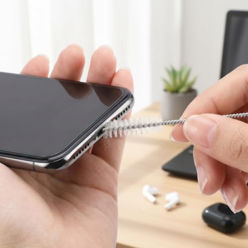 15Pcs Hearing Aid Cleaning Brush Kit, Extremely Fine Small Holes Cleaner, Reusable Vent Tube Cleaning Brush for Hearing Amplifiers Earbuds Headphones