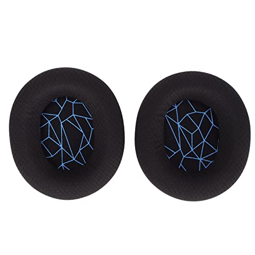Replacement Ear Cushion Pads with Memory Foam Protein Leather for 3 5 7 Pro ATH M40X M50X MDR 7506 Cloud 2 Black V2 (Black earpads with Screen) - color: Black earpads with screen