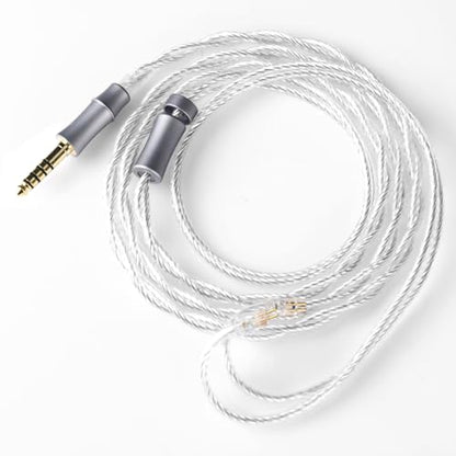 HiFi Earphone Audio Upgrade Cable,8N Silver Plated Headphone Cords,1.3m in Ear Monitor IEM Cord for Audiophile Musician Drummer 4.4mm Plug(0.78mm 2Pin 4.2ft) - size: 4.4mm Plug