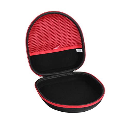 Hermitshell Hard Travel Case for Silensys E7 / PurelySound/MOVSSOU/COWIN/Tapela/Audonia Active Noise Cancelling Bluetooth Headphones (Black+Red) - color: Black+Red