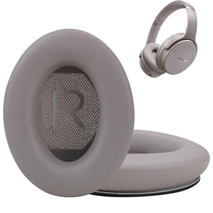 Ear Cushions Replacement for Bose QuietComfort 45 QC35 QC35ii QC25 QC15 with Upgraded Memory Foam& Sweat-Proof Protein Leather (Sandstone) - color: QC45 Sandstone