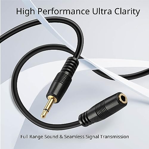 TNP 3.5mm Mono Extension Cable (10 FT) - 12V Trigger Cable, IR Infrared Sensor Receiver Extension Extender, 3.5mm 1/8" TS Monaural Mini Mono Audio Plug Jack Connector Male to Female Cable Wire Cord - size: 10FT