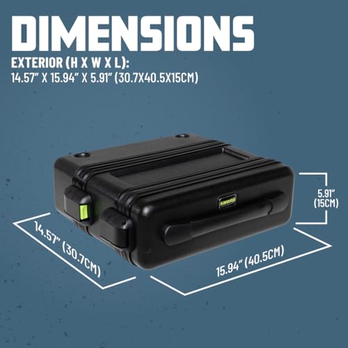 Shure by Gator Solution Series Molded ATA Case for a Single Wireless Mic System; (SH-WSYS-CASE) - size: Hardshell Case, style: Single Wireless System