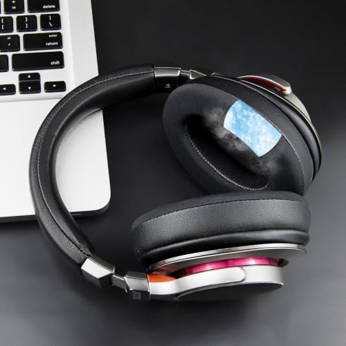 SOULWIT Earpads for ATH M50X/M40X, HyperX Cloud 2/3/Alpha, MDR-7506, Arctis 7/9/5/Nova 7/Pro Wired, G Pro X, Sennheiser HD280, Razer Kaira/Barracuda/Kraken Series, Turtle Beach Stealth,Cooling Gel-B - color: Black