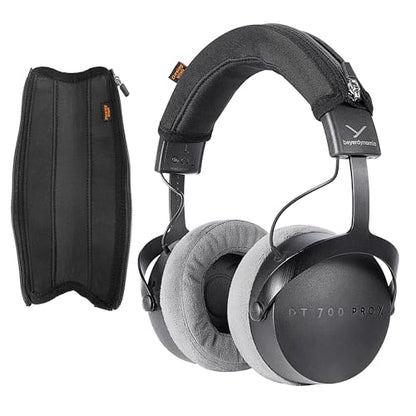DT 1990 Pro Headband Cover Compatible with beyer'dynamic DT 1990 Pro/DT 1770 Pro/DT 900 Pro X/MMX 200 Headphones Headband Cushion Pad Cover Replacement Headband Protector (Black)