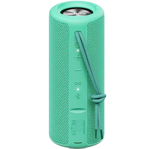 MIATONE Boombox Portable Bluetooth Speaker Gifts for Women Men - Green - color: Green