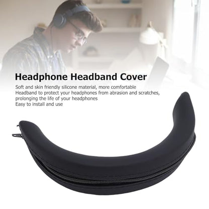 Replacement Headphones Headband Cover for Momentum 4, Soft Silicone Comfortable Headband Cushion Pad Cover with Zipper Easy to Install for Momentum 4 Wireless Headphones