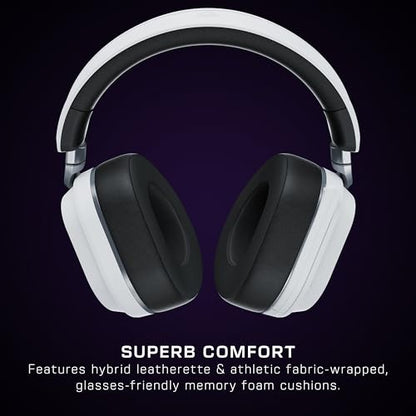 Turtle Beach Stealth 700 Wireless Multiplatform Gaming Headset Renewed, PS5 | PlayStation, PS4, Bluetooth, 60mm Dual Drivers, 80-Hr Battery, Noise-Cancelling Flip-to-Mute Mic, Dual Transmitters, White - color: White, style: Stealth 700
