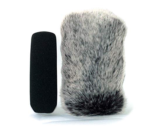 YH&YX 13cm Furry Windshield Windscreen for Sony ECM-XM1 CG1 NV1 PS1 mic | for Sony HVR HD1000U HXR MC2000E MC2500 XLR-A2M K1M K2M CG50BP for Audio-Technica AT875R