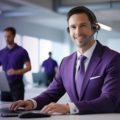 Discover D712U Corded USB Softphone Headset for Professionals- Compatible with Microsoft Teams, RingCentral, Webex, Jabber, Avaya, Zoom and More