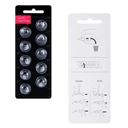 Hearing Aid Domes for Oticon MiniFit Open Vent Bass Domes: 3 Packs (8mm),Universal Domes for Oticon Hearing Aid Supplies - size: 3 PACKS