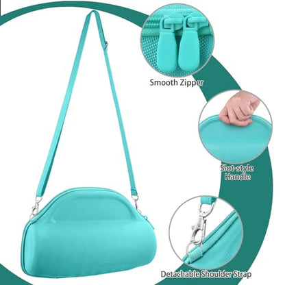 co2CREA Case for JBL Charge 6 Portable Bluetooth Speaker, Mint Green | High-Density Foam Padding, Reinforced Handle, Detachable Shoulder Strap, Compact Lightweight Design, Dust Protection - color: Mint Green Case