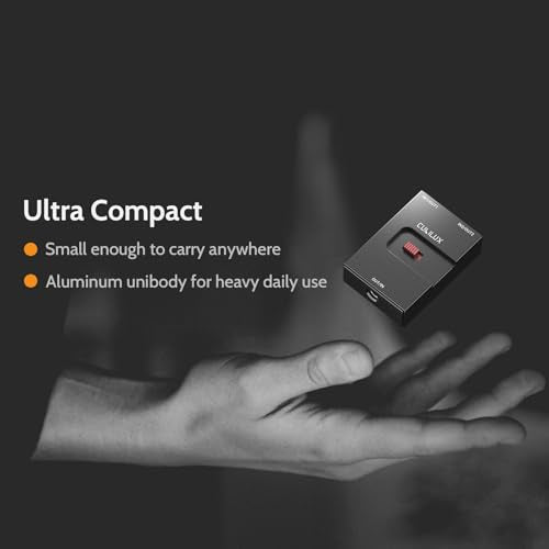 3.5mm Audio Selector, Bidirectional 2-In-1-Out or 1-In-2-Out 1/8-in TRS Headphone Switcher, Ultra-Compact Aluminum Case Passive Toggle A/B AUX Switch Box for PC