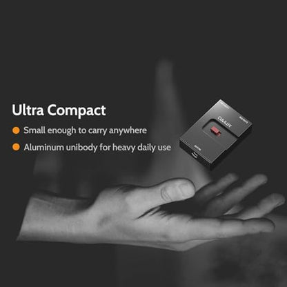 3.5mm Audio Selector, Bidirectional 2-In-1-Out or 1-In-2-Out 1/8-in TRS Headphone Switcher, Ultra-Compact Aluminum Case Passive Toggle A/B AUX Switch Box for PC