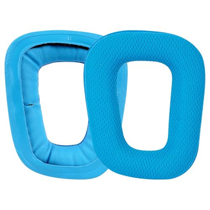 Linkidea Replacement Ear Pads for Logitech G430, G930, G35, F450, G432, G332 Headphones, Ear Covers (Mesh Fabric/Blue)