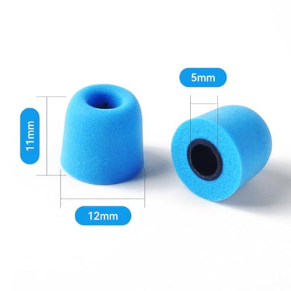 4 Pairs/8 PCS Foam Earbud Tips, KZ ZS10 PRO Replacement Memory Foam IEM Tips, Soft in Ear Monitor Eartips for 5mm-6.5mm Headphones, ZS10 PRO X, ZSN PRO X, EDX PRO, CCZ Melody, ZS12 PRO X (Medium)
