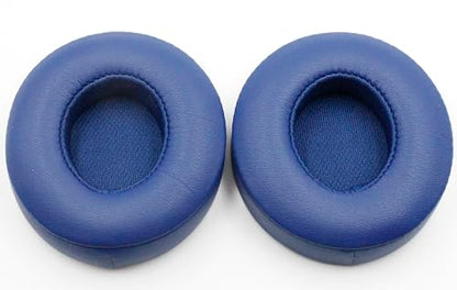 Earpad Covers for Beats Solo 3/ Solo 2 On-Ear Headphones - Indigo | Ear Cushions for Beats Solo 2 & Solo 3 Wireless Headphones, Ear Cups with Soft Protein Leather, Not Fit Studio/Solo HD/Solo 4 - color: Indigo