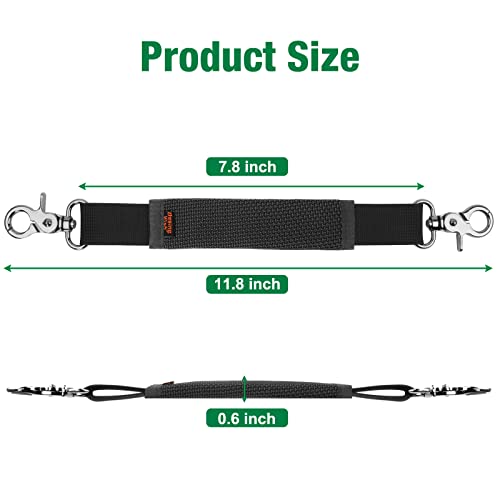 Removable Speaker Handle Strap Compatible with JBL Xtreme/Xtreme 2/ Xtreme 3/ W-King X10/ Zealot S67 Outdoor Travel Speaker Handle Belt (Black)