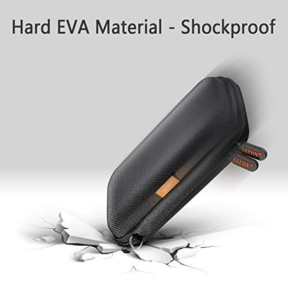 External Hard Drive Case, Shockproof EVA Travel Storage Bag - color: Black