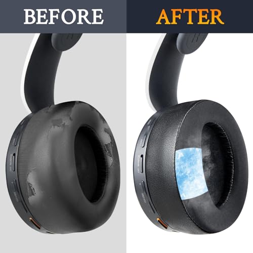 SOULWIT Cooling Earpads for Sony Pulse 3D PS5 (Not Fit Pulse Elite) - Black - color: Black