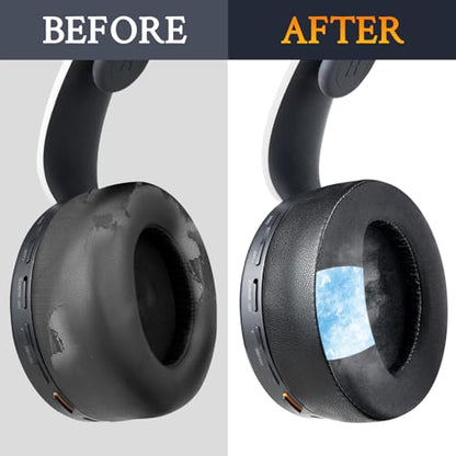 SOULWIT Cooling Earpads for Sony Pulse 3D PS5 (Not Fit Pulse Elite) - Black - color: Black