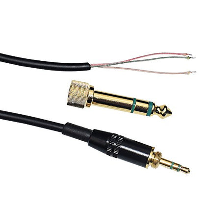 Extension Spring Relief Coiled Audio Cable for Sony MDR-7506 7509 MDR-V6 V600 V700 V900 ATH-M50 Headphones