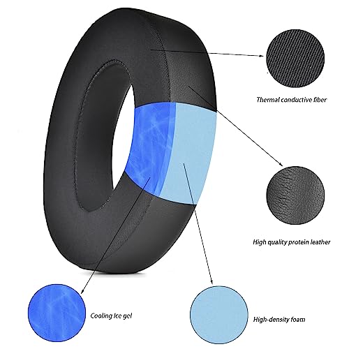 Adhiper Replacement Ear Pads for Bose 700/NC700 Wireless Headphones - color: Black-Cooling Gel