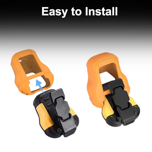 CYBERGUYS 2-Pack Silicone Case for DEWALT Speaker, Orange & Black