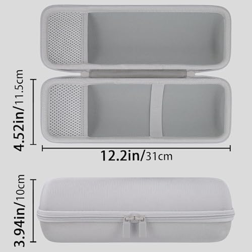 co2CREA Hard Case for Sony ULT Field 1 Bluetooth Compact Speaker, White | Portable Travel Bag Replacement with Detachable Shoulder Strap and Handle, Shockproof EVA Shell and Soft Lining - color: White Case, style: Case for Sony ULT Field 1