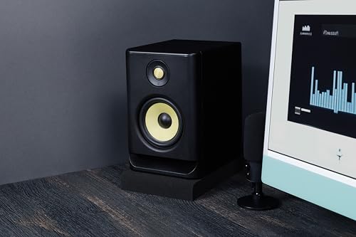 Sound Addicted - Studio Monitor Isolation Pads for 5 Inch Monitors, Pair of Two High Density Acoustic Foam which Fits Most Speaker Stands | SMPad 5 - size: for 5'' Speakers