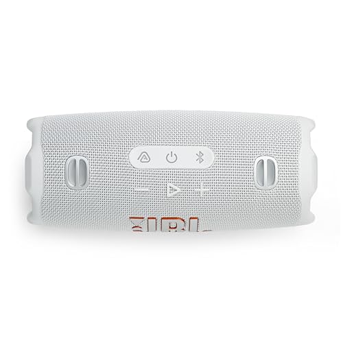JBL Charge 6 - Portable Waterproof & Drop-Proof Bluetooth Speaker, Bold Pro Sound with AI Sound Boost (White) (Renewed) - color: White