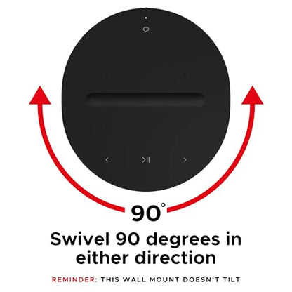 ERA 100 Wall Mount Bracket, Low Profile, Black, Twin Pack (2pcs) | Compatible with Sonos ERA100 & ERA 100 SL Speaker, Complete with All Fixing Hardware, Double, Pair - color: Black, size: Twin Pack