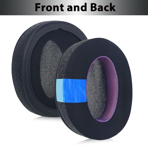 Adhiper Cooling Ear Pads for Sony WH-CH720N WH-CH710N, Black Purple Style | Upgraded Cooling Gel Headphone Earpads for Sony WH-XB900N WH-CH700N, Comfort Foam Added Thickness, Special Edition - color: Black+Purple-Upgraded Gel