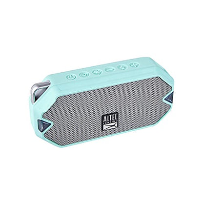 Altec Lansing - HydraMini Wireless Bluetooth Speaker, IP67 Waterproof USB C Rechargeable Battery with 6 Hours Playtime, Compact, Shockproof, Snowproof, Everything Proof (Mint Green) - color: Mint Green