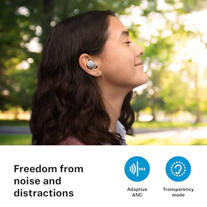 Sennheiser Momentum True Wireless 4 Smart Earbuds with Bluetooth 5.4, Crystal-Clear Sound, Comfortable Design, 30-Hour Battery Life, Adaptive ANC, LE Audio and Auracast - Black Graphite - color: Black Graphite, size: Medium, style: Modern wireless design