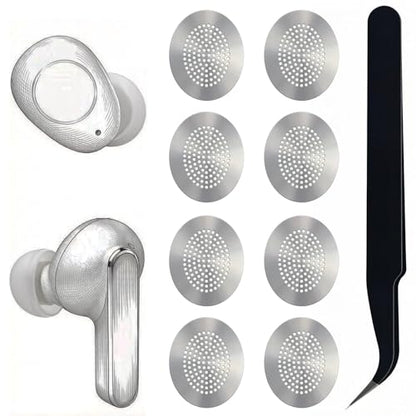 Replacement Dust Proof Filter Mesh for JBL Series Earbuds,8 Pieces | Compatible with JBL Tune Buds / Tune Buds 2 / Live Pro 2 / Live Free 2 / Live Beam 3 Earbuds, Include Tool Tweezers