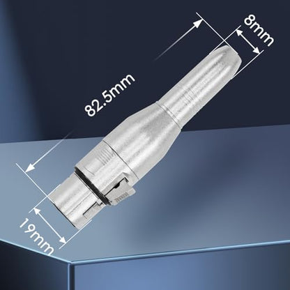 XLR 3Pin Female to 1/4" 6.35mm Female Jack Socket Audio Adapter,Silver 2Pcs | Diecast Zinc Alloy Shell, Low Noise, Pro-Grade Sound, Tight Fit, Conversion Adapters For Mic, PA, DJ, Instrument, Studio Gear - size: XLR Female, style: 2 pcs