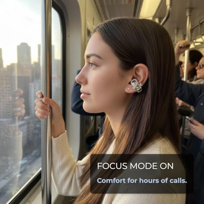 Clip on Earbuds Open Ear Accessories for Bose Ultra Open Earbuds - - color: Square Diamond (Silver)
