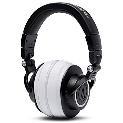 WC Wicked Cushions PadZ - Thick & Soft Ear Pads for ATH M50X / M40X / SteelSeries Arctis/HyperX Cloud & Alpha/Logitech G Pro X/Compatible with Over 50 Headphones | White - color: White
