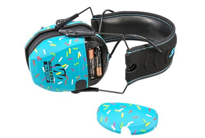 Walker's Razor Slim Electronic Muff - color: Blue Sprinkles, size: One Size