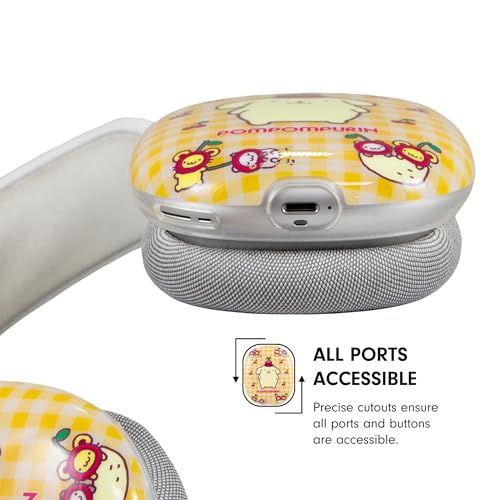 Sonix x Sanrio Protective Case for AirPods Max Headphones - Stylish TPU Hard Shell Ear Cup Covers | Old School Pompompurin - color: Old School Pompompurin