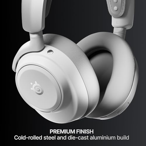 SteelSeries Arctis Nova Pro Omni - Hi-Res Wireless Gaming Headset, 96kHz/24bit, ANC, ClearCast Pro Mic, AI Noise Rejection, Mobile App, Mix 2.4GHz + BT, OmniPlay PC+PlayStation+Xbox - White - color: White