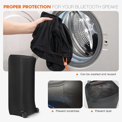 Speaker Cover for JBL Partybox Ultimate Portable Speaker | Dust Cover Protective Case with Adjustable Elastic Buckle, Top Pull Rod Hole, Reusable & Washable - size: For JBL Partybox Ultimate