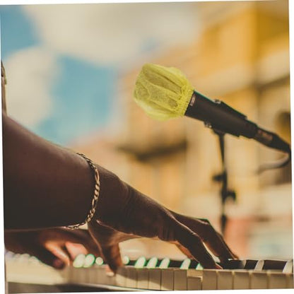 Disposable Non Woven Microphone Protective Cover 200 Pack Yellow - color: Yellow