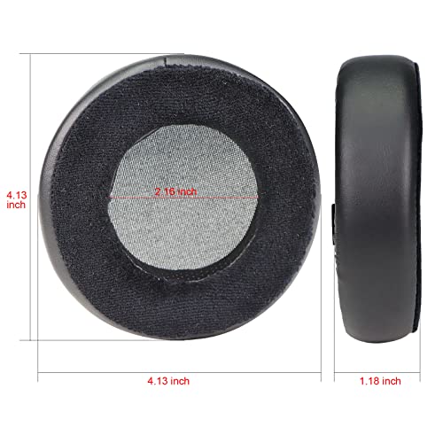 MOLGRIA SUNDARA Velour Fabric HE300/400 Ear Pads Cushion Replacement Earpads for HiFiMan HE300 HE400 400SE 500SE 560SE Wired and Wireless Headphones - color: Protein Leather