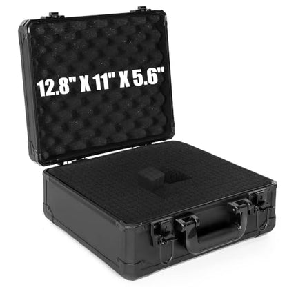 Protective Hard Case Shockproof Water-resistant with Customized DIY Foam Insert fit for Camera, Laptops, etc,13.5 X 11.6 X 6-Inch - size: Inner：12.8''X 11''X 5.6''