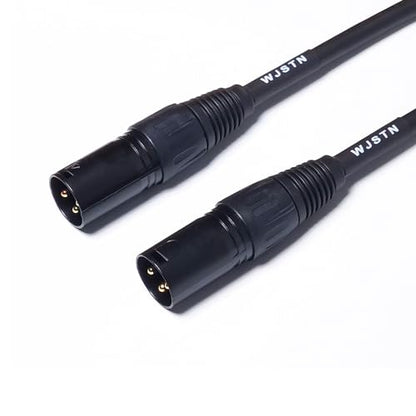 WJSTN 3FT XLR Audio Cable, 2 Pack Male-to-Male, High Fidelity, Indoor, Compatible with Microphone, Instrument, Speaker, Audio Equipment - size: 3Feet