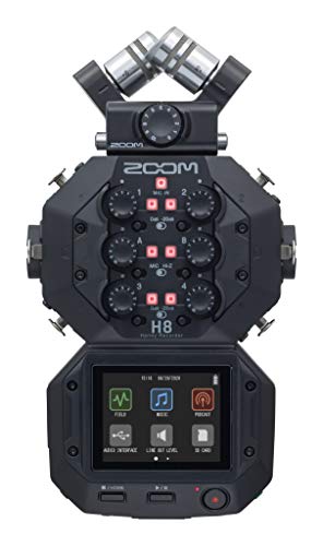 Zoom H8 Recorder for Musicians, Podcasters & Filmmakers | Filmmakers and Podcasters with Stereo Microphones, 6 Inputs, 12 Tracks, Touchscreen, USB Audio Interface, Battery Powered