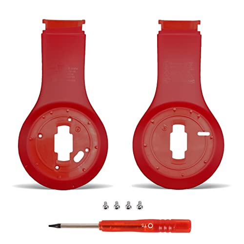 Studio3 Inside Shell as Same as the OEM Studio 3 Inner Earphone Panel Replacement Parts Durable Accessories Repair Kit Compatible with Beats by Dr. Dre Studio 3 (A1914) Headphones (Red) - color: Red