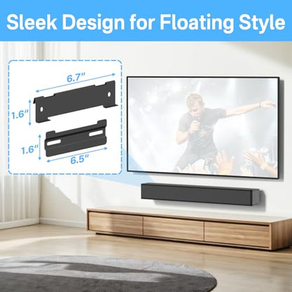 tiebutie WB-120 Wall Mount Kit for Bose Solo 5 Soundbar Wall Mount-Sound bar Mount Under TV for Bose CineMate 120 SoundTouch 120 Solo Soundbar Series II with Mounting Hardware Screw and Wall Anchors